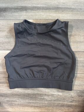 lululemon athletica dark grey Performance Crop Tank